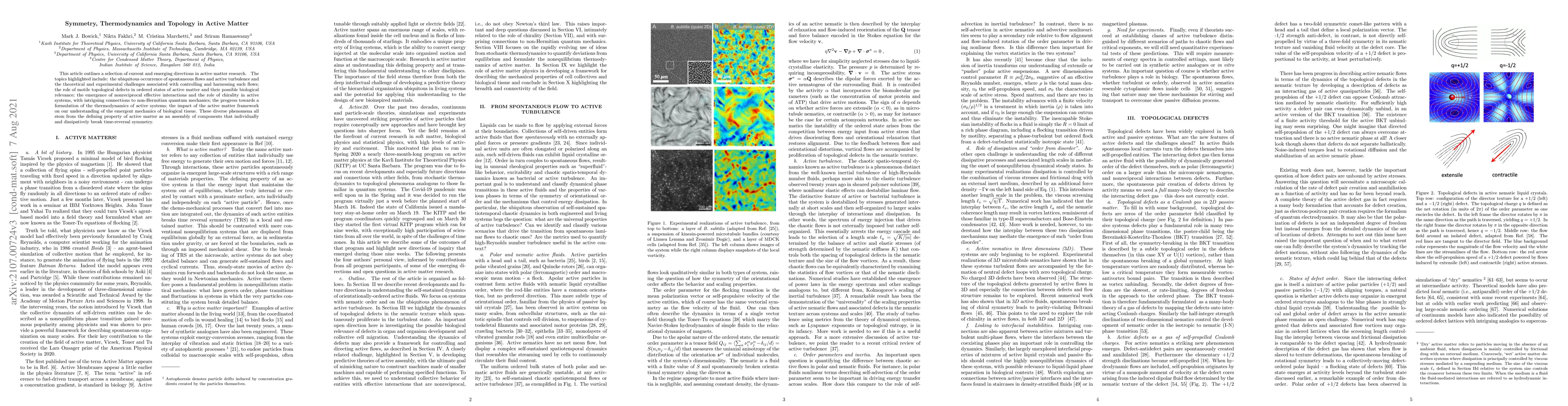 Thumbnail for Symmetry, Thermodynamics and Topology in Active Matter