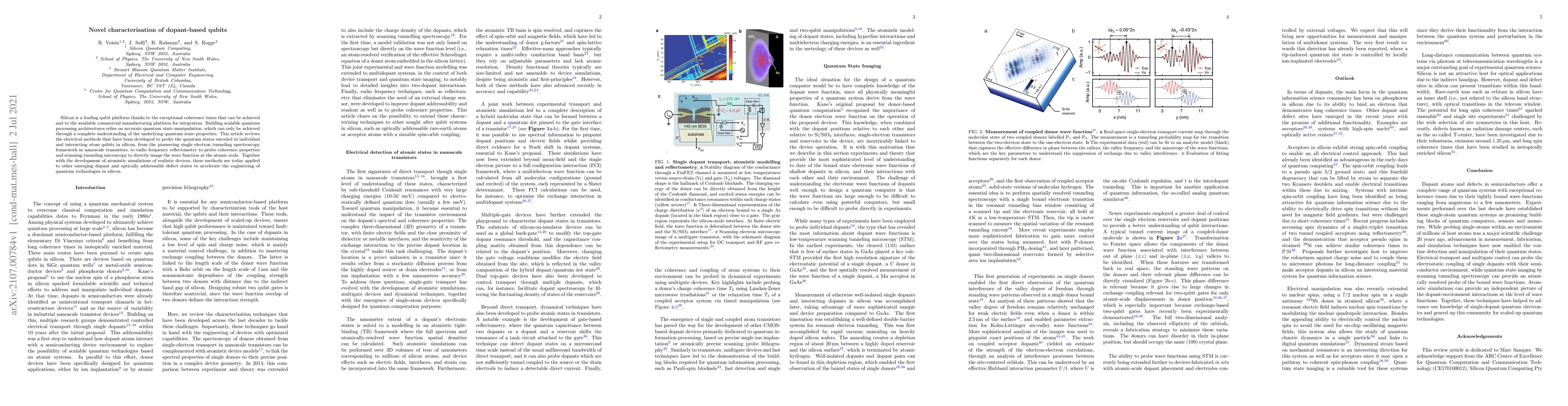 Thumbnail for Novel characterisation of dopant-based qubits