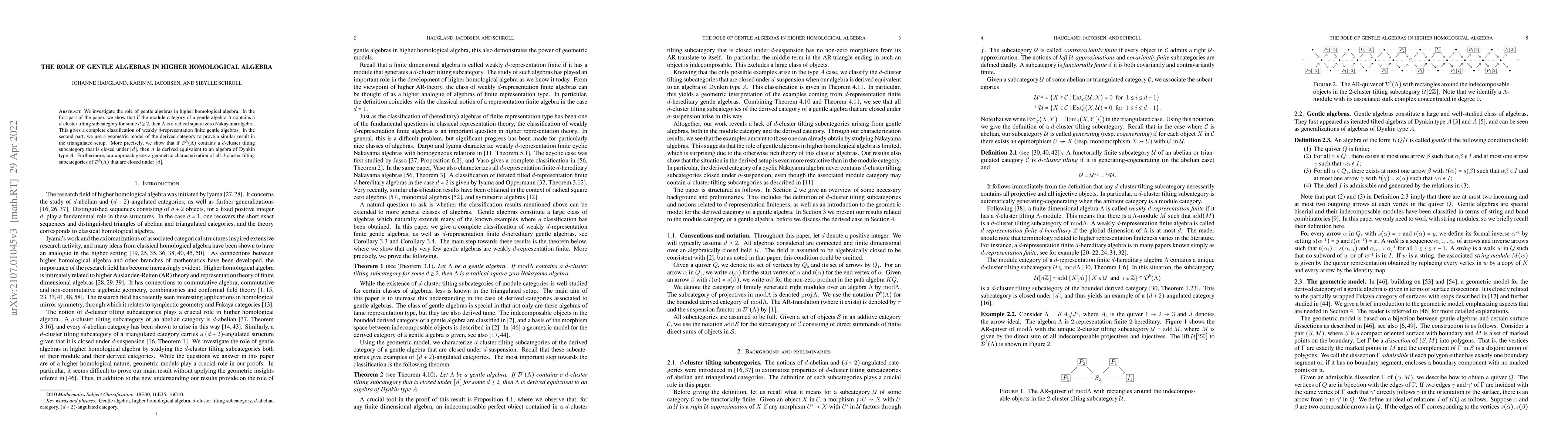 Thumbnail for The role of gentle algebras in higher homological algebra