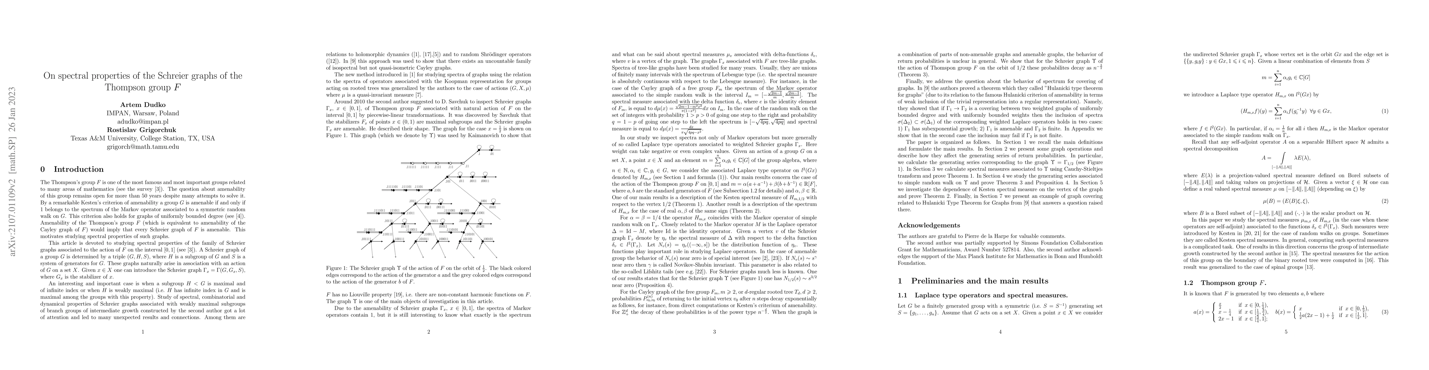 Thumbnail for On spectral properties of the Schreier graphs of the Thompson group $F$