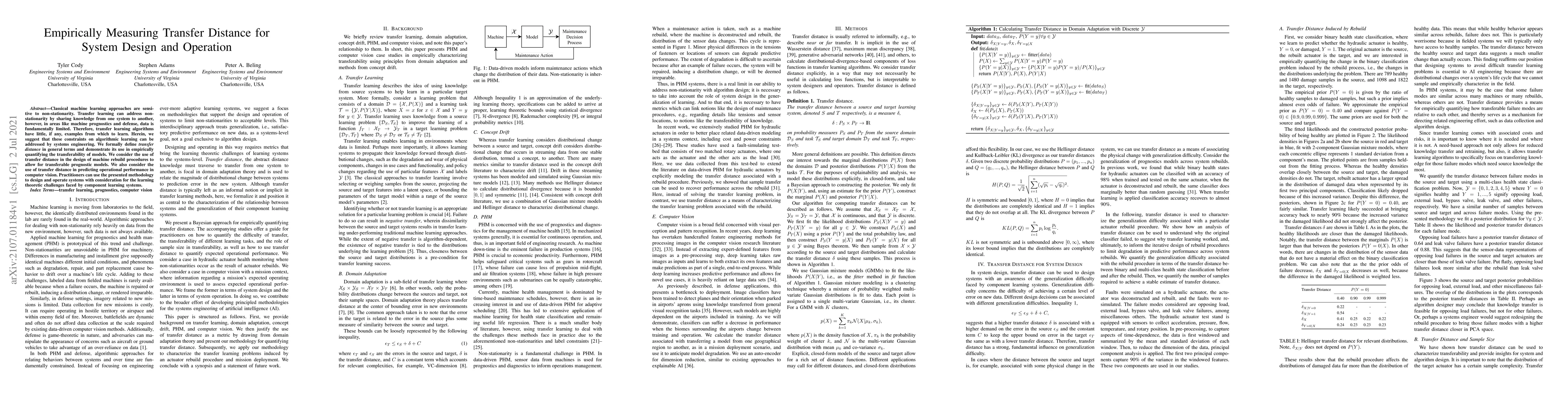 Thumbnail for Empirically Measuring Transfer Distance for System Design and Operation