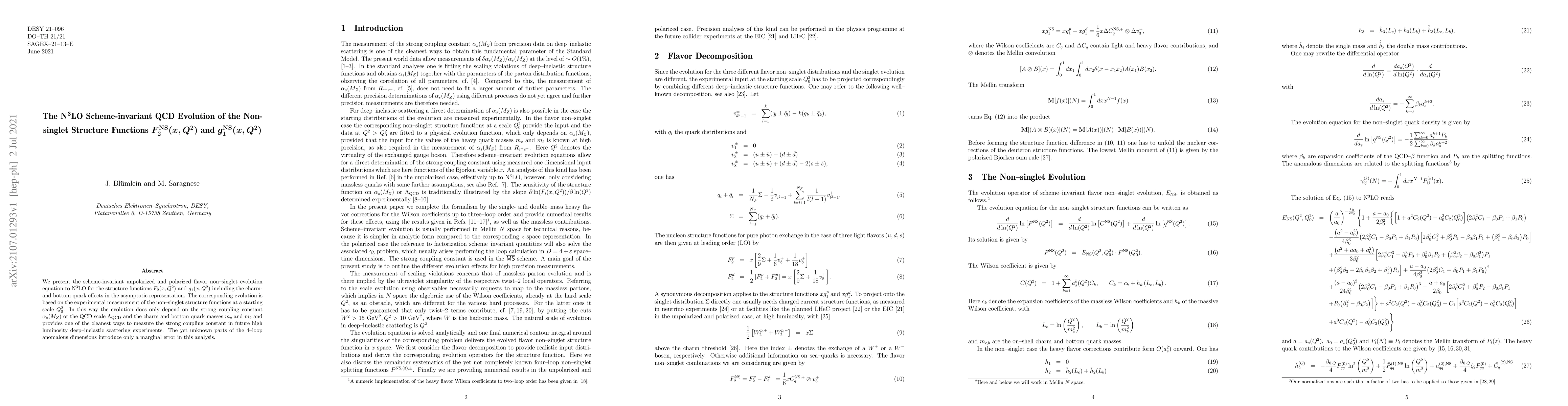 Thumbnail for The N$^3$LO Scheme-invariant QCD Evolution of the Non-singlet Structure
  Functions \boldmath $F^{\rm NS}_2(x,Q^2)$ and $g_1^{\rm NS}(x,Q^2)$