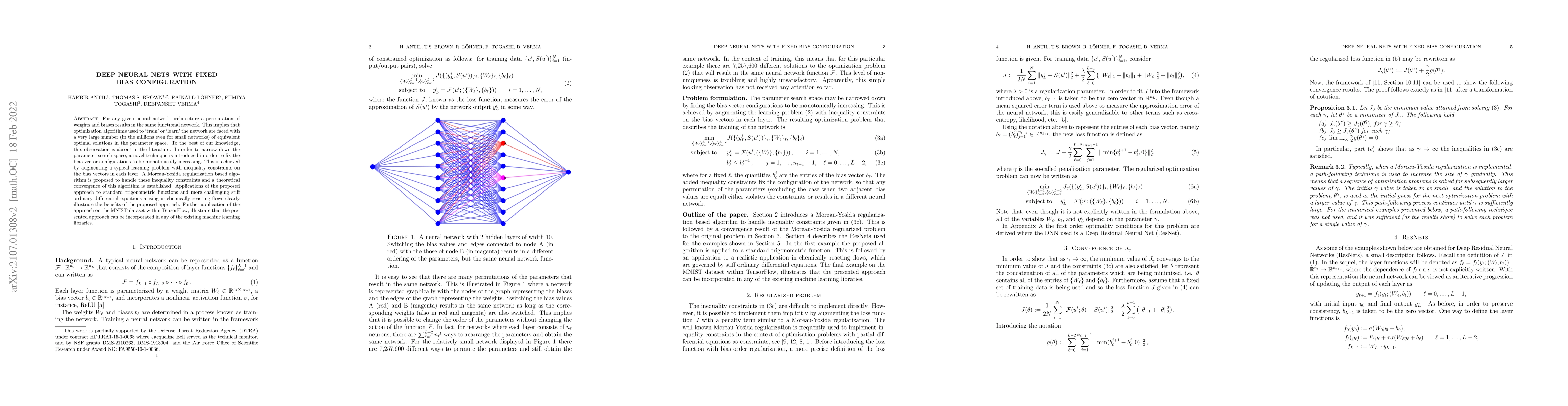 Thumbnail for Deep Neural Nets with Fixed Bias Configuration