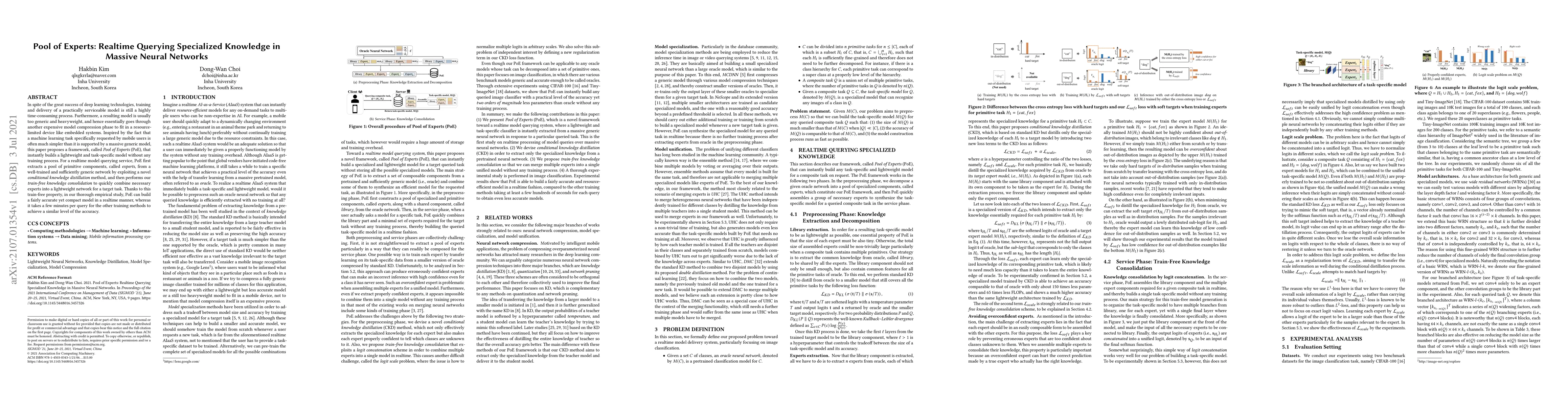 Thumbnail for Pool of Experts: Realtime Querying Specialized Knowledge in Massive
  Neural Networks