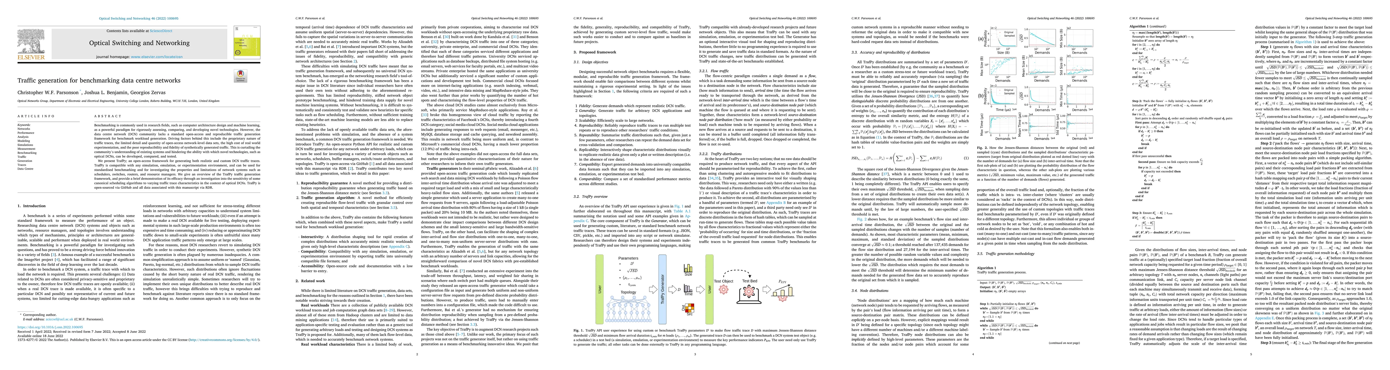 Thumbnail for Traffic Generation for Benchmarking Data Centre Networks