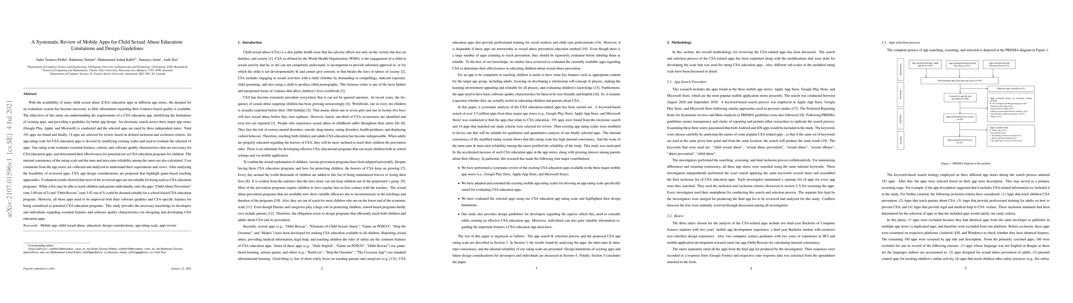 Thumbnail for A Systematic Review of Mobile Apps for Child Sexual Abuse Education:
  Limitations and Design Guidelines