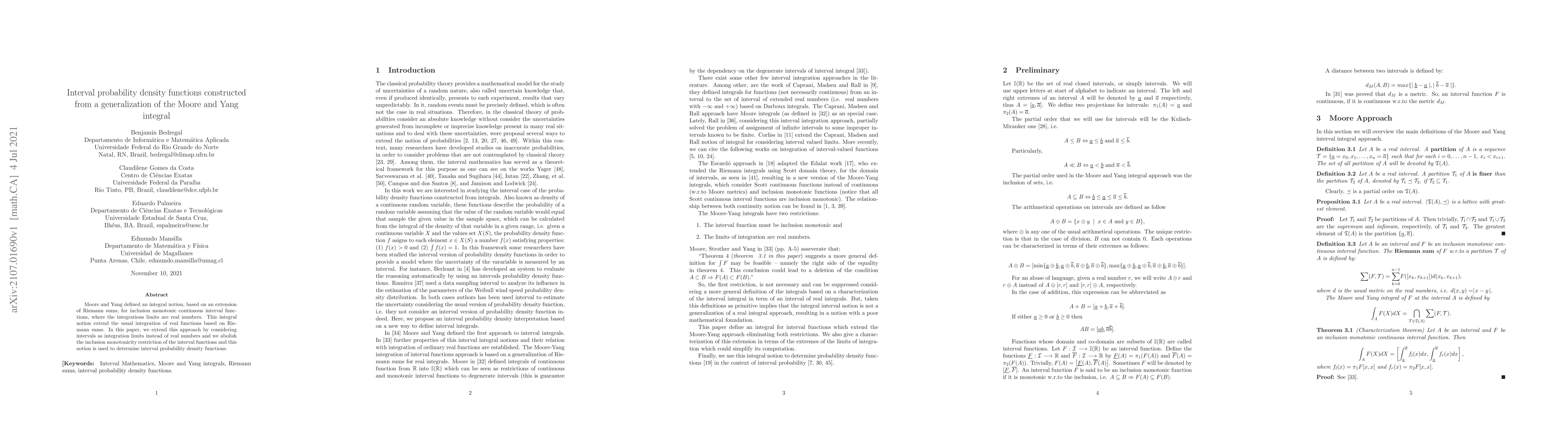Thumbnail for Interval probability density functions constructed from a generalization
  of the Moore and Yang integral