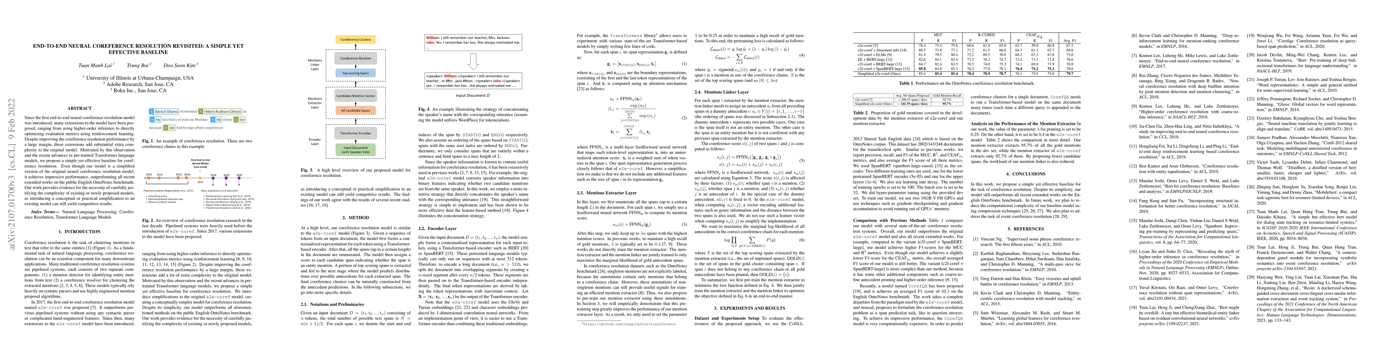 Thumbnail for End-to-end Neural Coreference Resolution Revisited: A Simple yet
  Effective Baseline