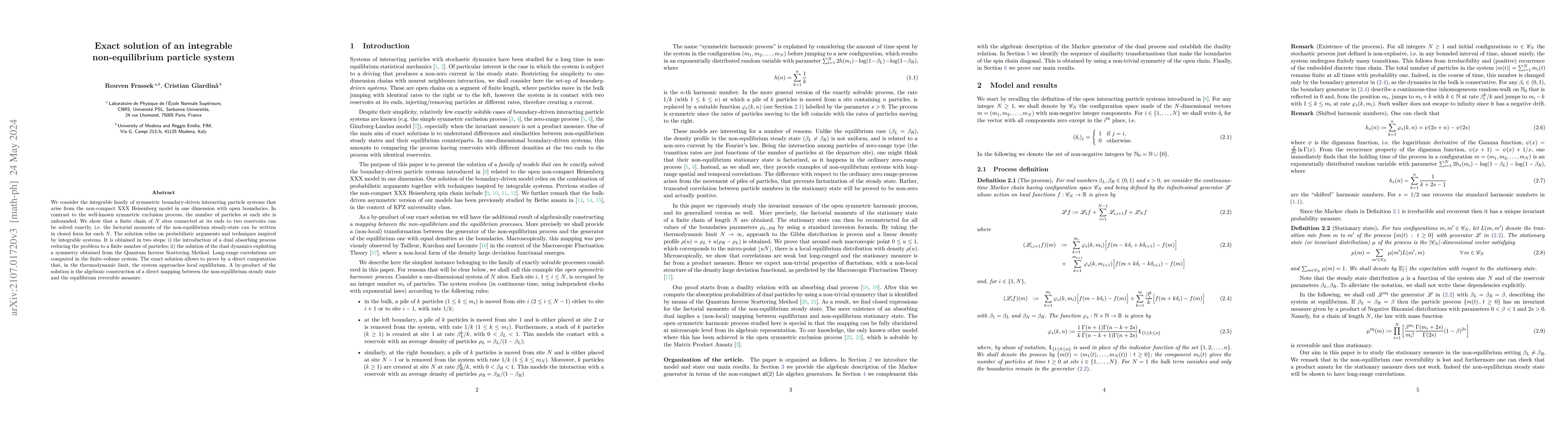 Thumbnail for Exact solution of an integrable non-equilibrium particle system