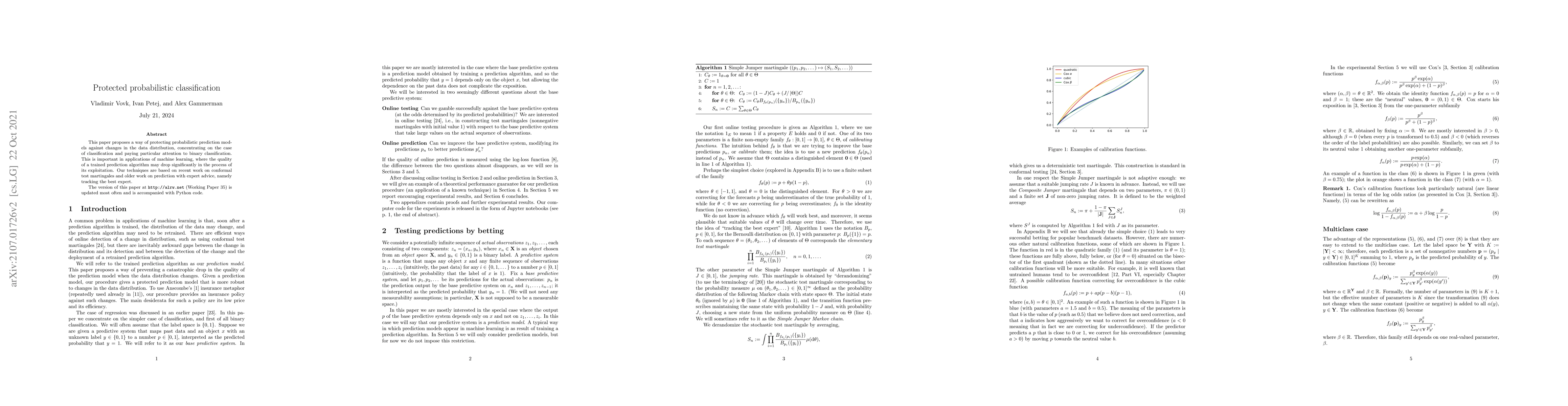 Thumbnail for Protected probabilistic classification