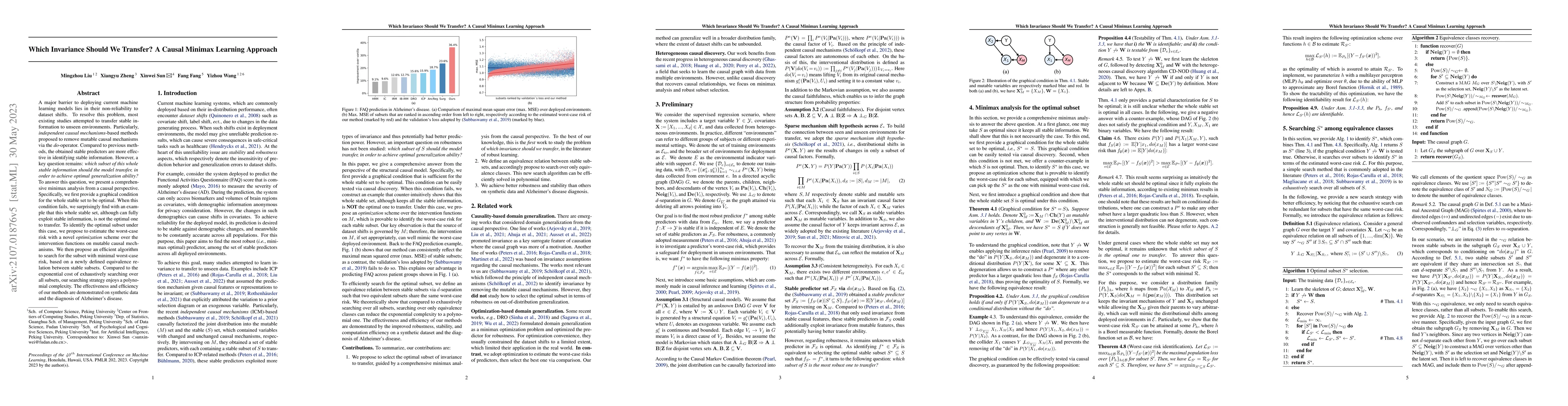 Thumbnail for Which Invariance Should We Transfer? A Causal Minimax Learning Approach