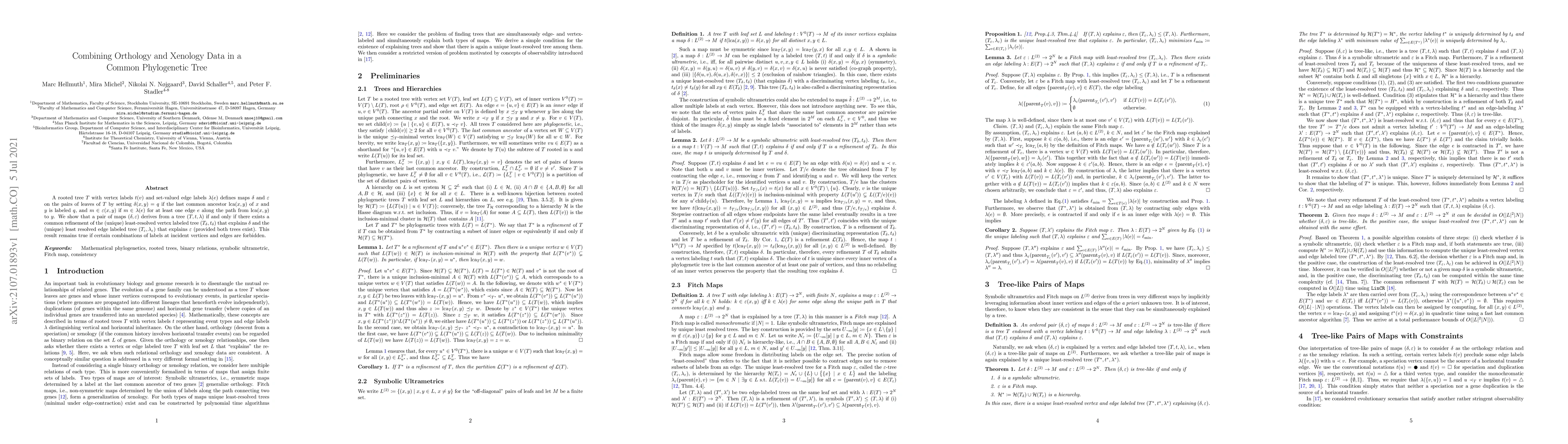 Thumbnail for Combining Orthology and Xenology Data in a Common Phylogenetic Tree