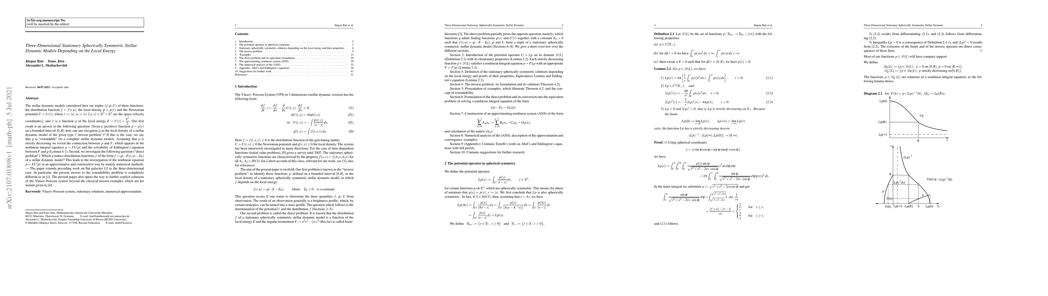 Thumbnail for Three-Dimensional Stationary Spherically Symmetric Stellar Dynamic
  Models DEpending on Local Energy