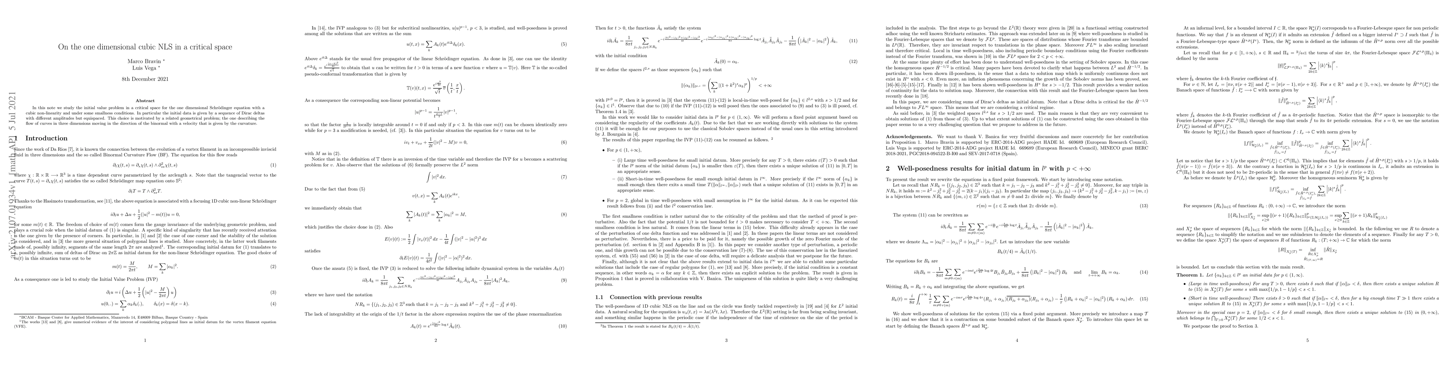 Thumbnail for On the one dimensional cubic NLS in a critical space