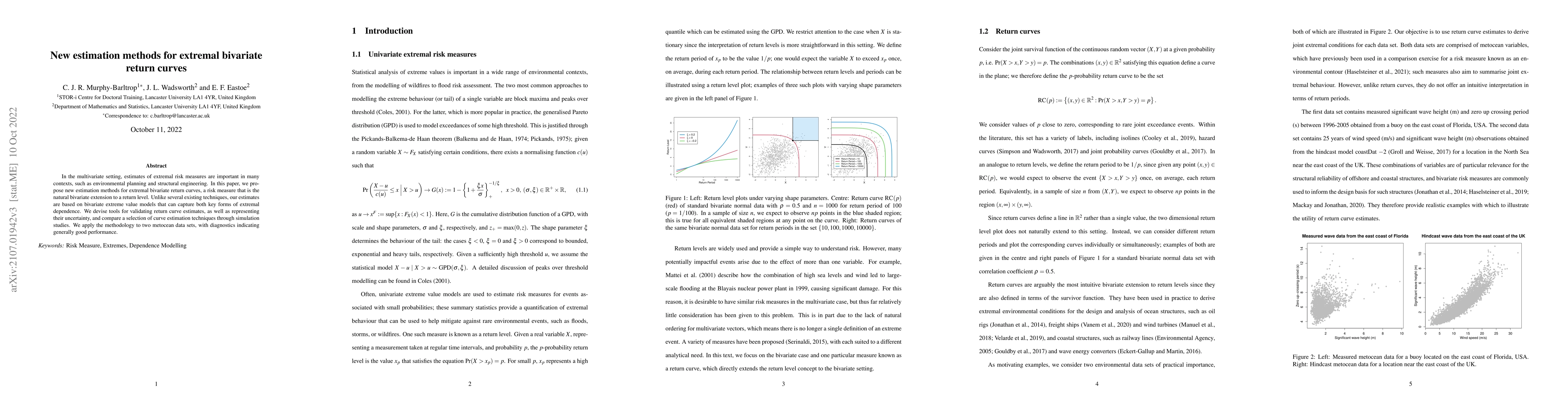 Thumbnail for New estimation methods for extremal bivariate return curves
