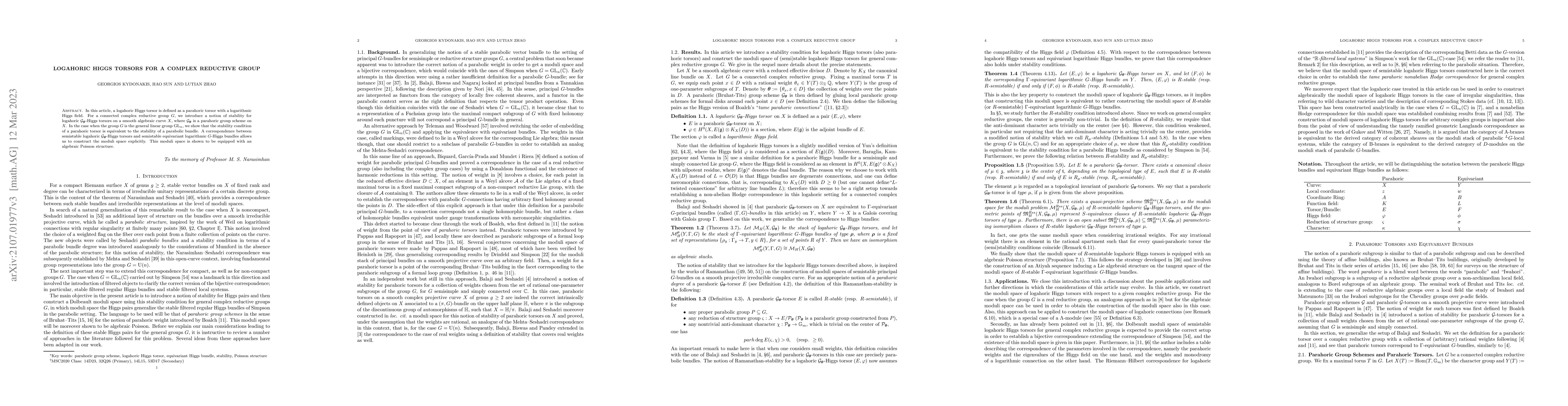 Thumbnail for Logahoric Higgs Torsors for a Complex Reductive Group