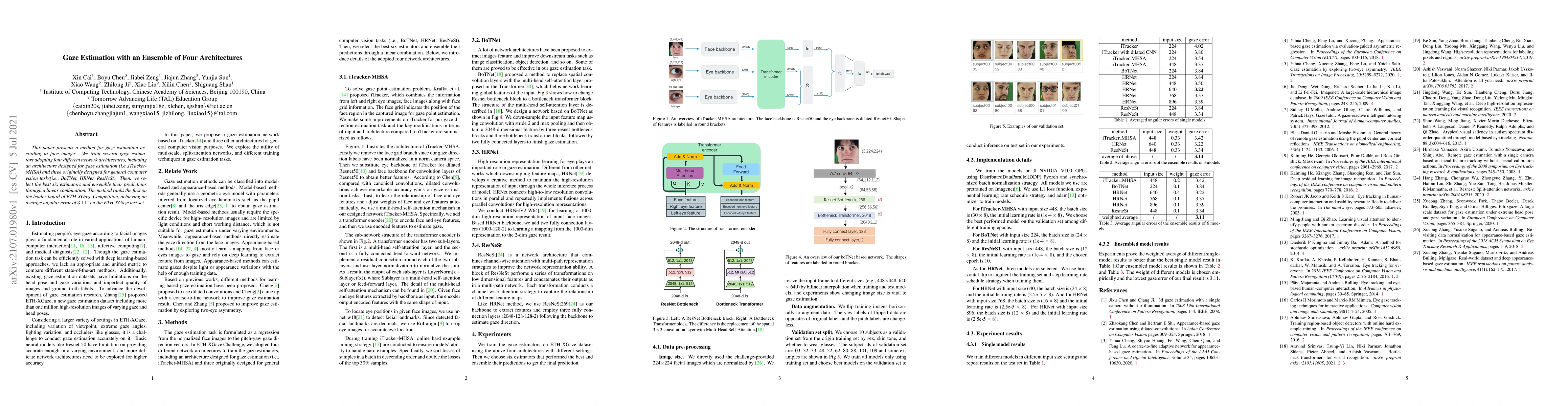 Thumbnail for Gaze Estimation with an Ensemble of Four Architectures