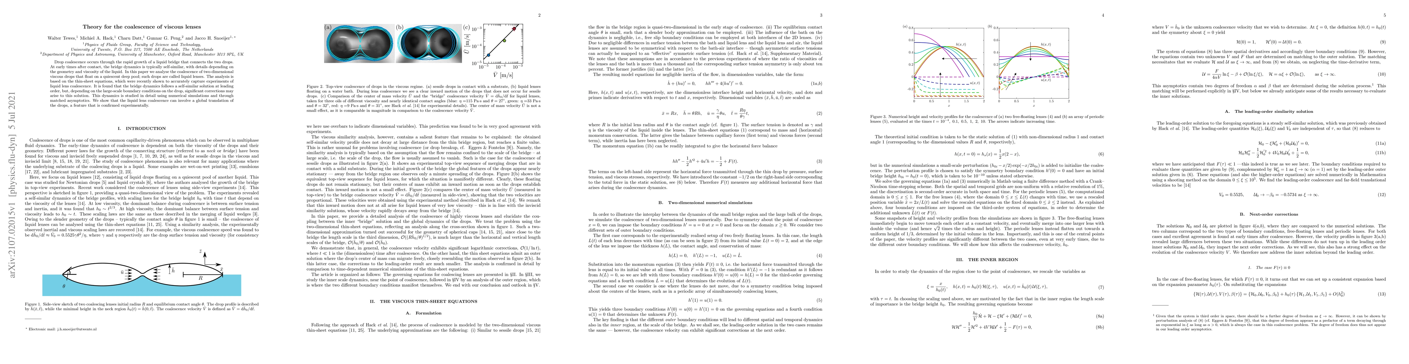 Thumbnail for Theory for the coalescence of viscous lenses
