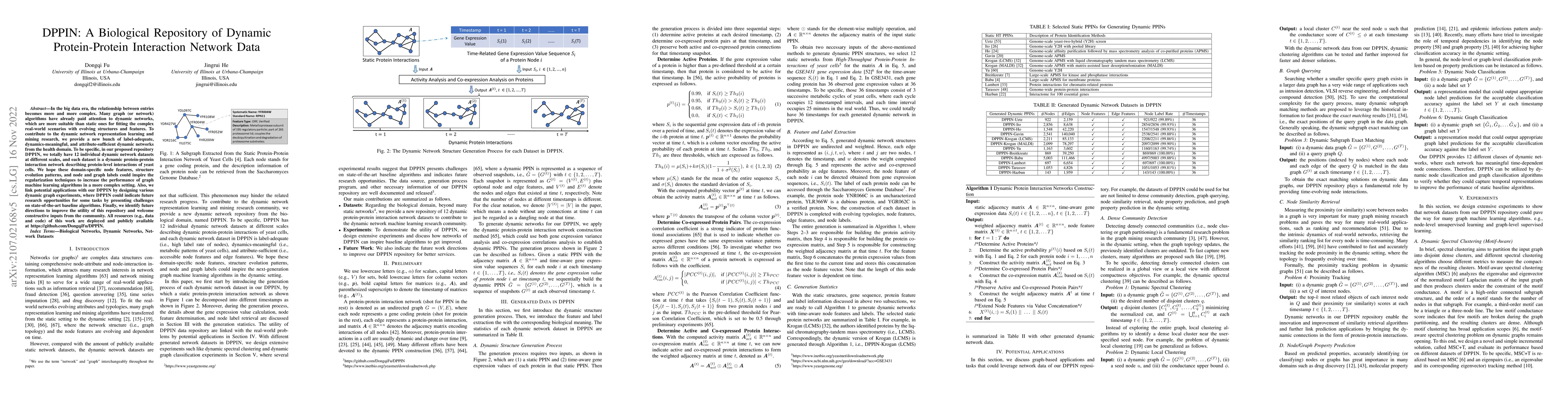 Thumbnail for DPPIN: A Biological Repository of Dynamic Protein-Protein Interaction
  Network Data