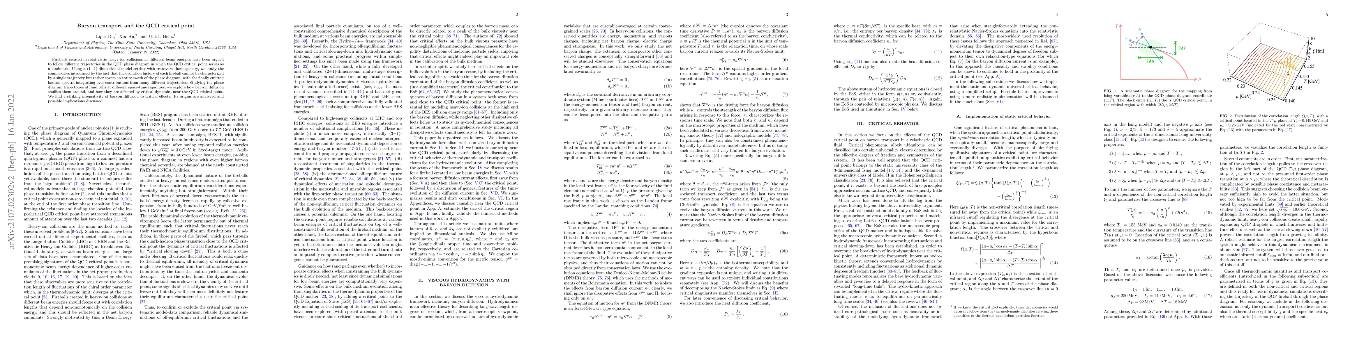 Thumbnail for Baryon transport and the QCD critical point