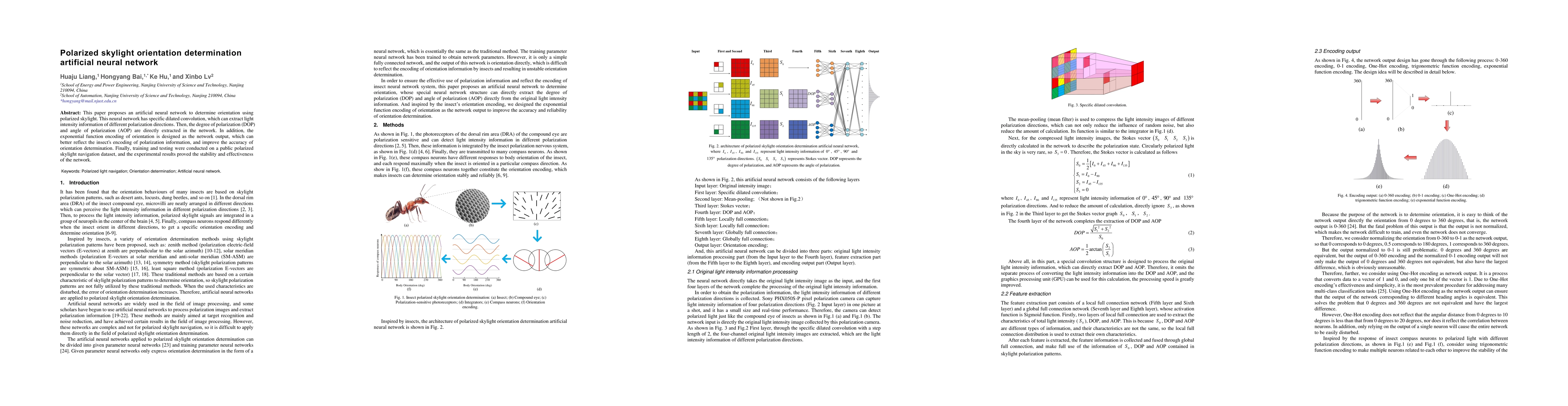 Thumbnail for Polarized skylight orientation determination artificial neural network
