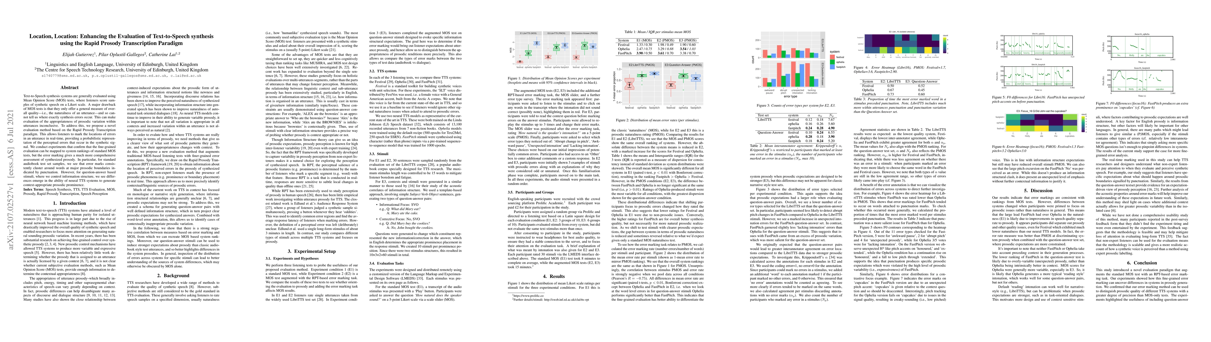 Thumbnail for Location, Location: Enhancing the Evaluation of Text-to-Speech Synthesis
  Using the Rapid Prosody Transcription Paradigm