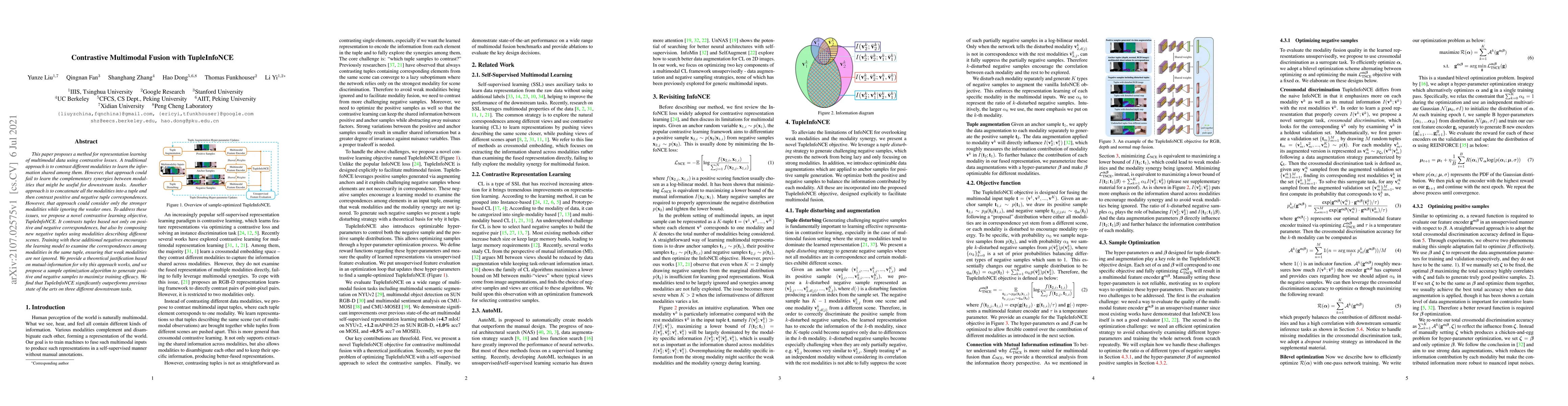 Thumbnail for Contrastive Multimodal Fusion with TupleInfoNCE