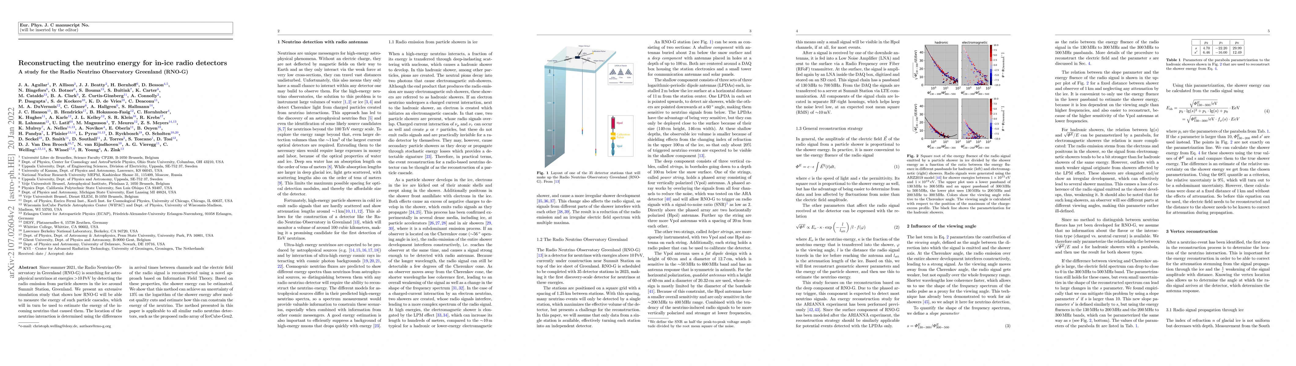 Thumbnail for Reconstructing the neutrino energy for in-ice radio detectors