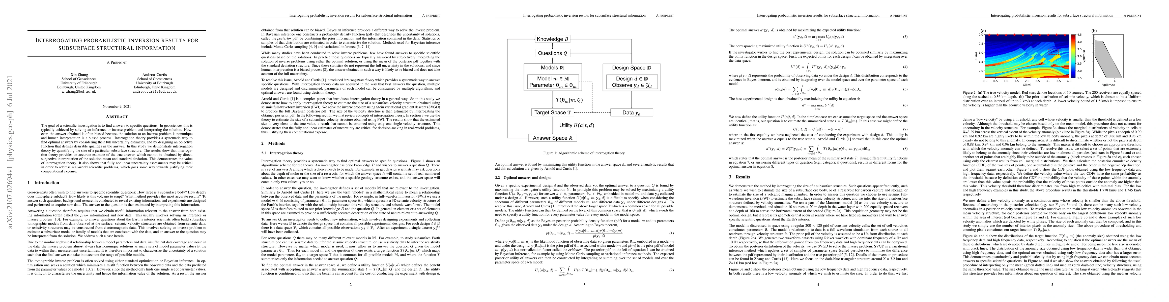 Thumbnail for Interrogating probabilistic inversion results for subsurface structural
  information