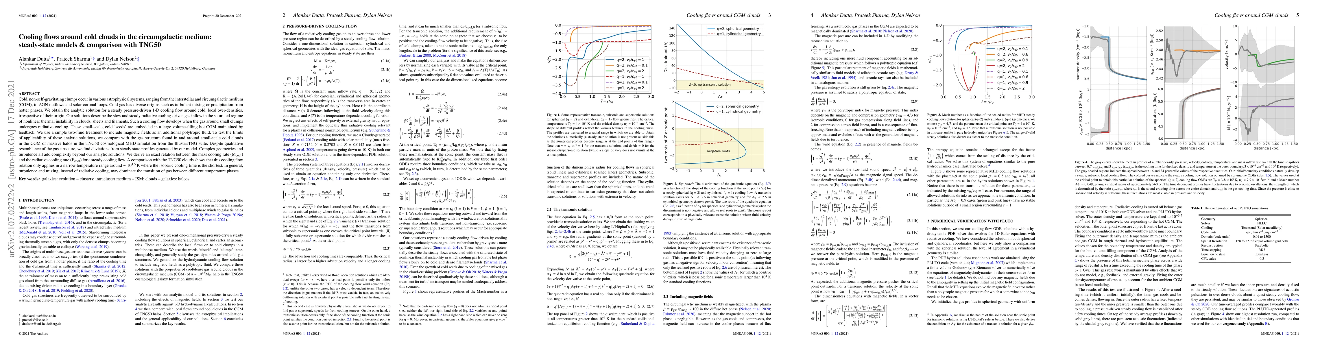 Thumbnail for Cooling flows around cold clouds in the circumgalactic medium:
  steady-state models & comparison with TNG50