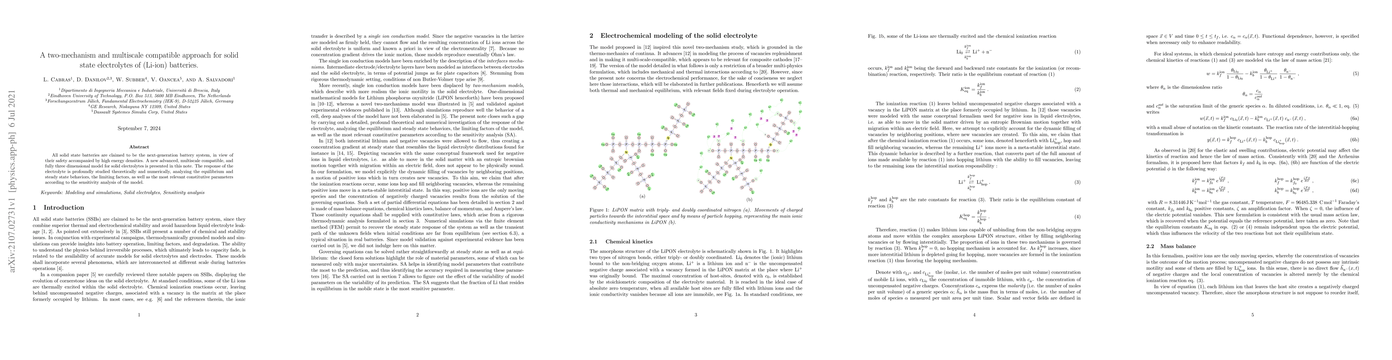 Thumbnail for A two-mechanism and multiscale compatible approach for solid state
  electrolytes of (Li-ion) batteries