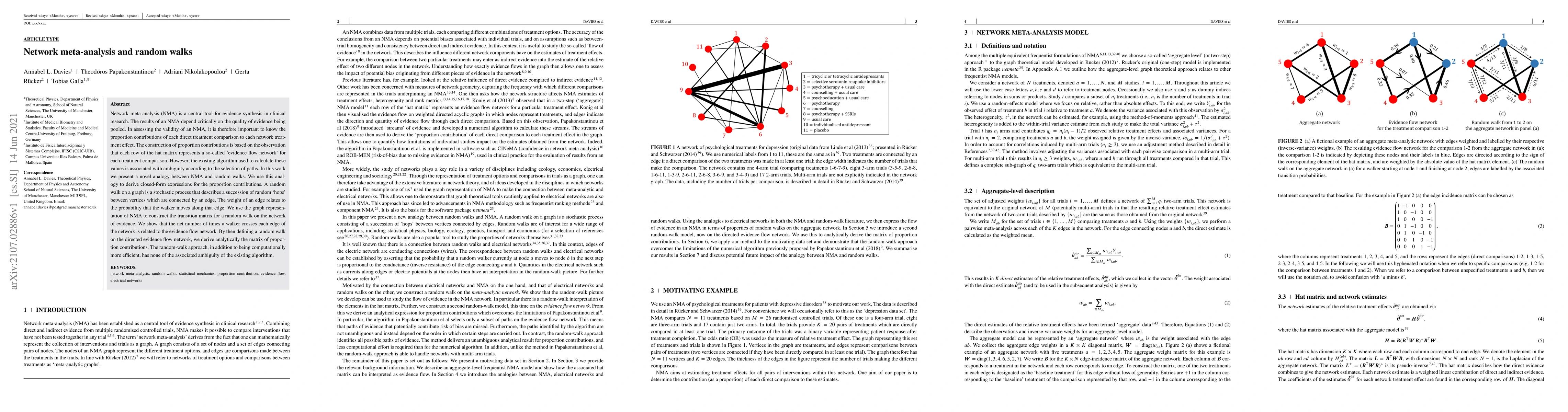 Thumbnail for Network meta-analysis and random walks