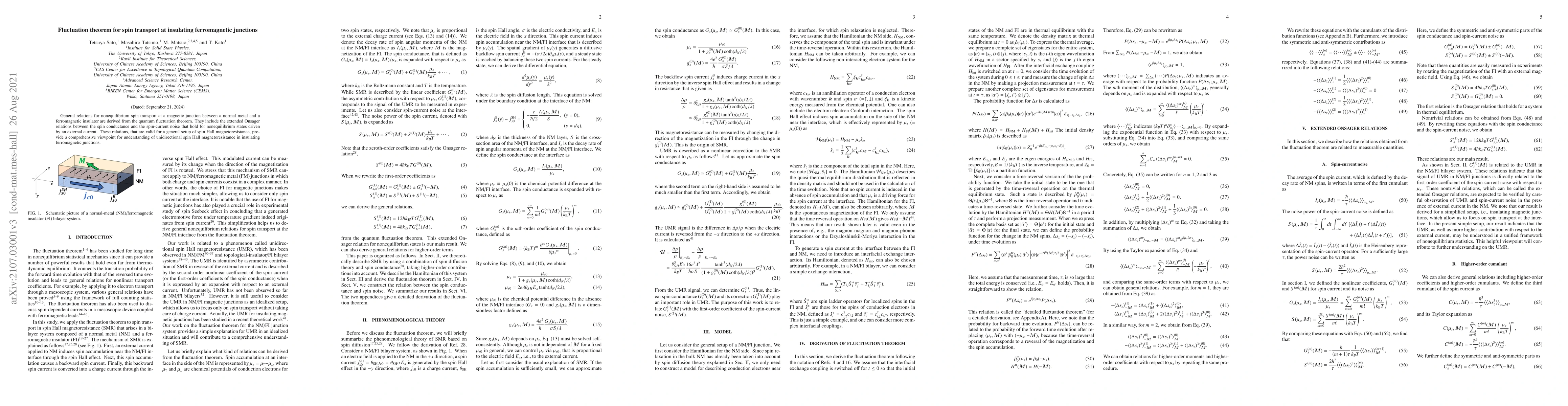 Thumbnail for Fluctuation theorem for spin transport at insulating ferromagnetic
  junctions