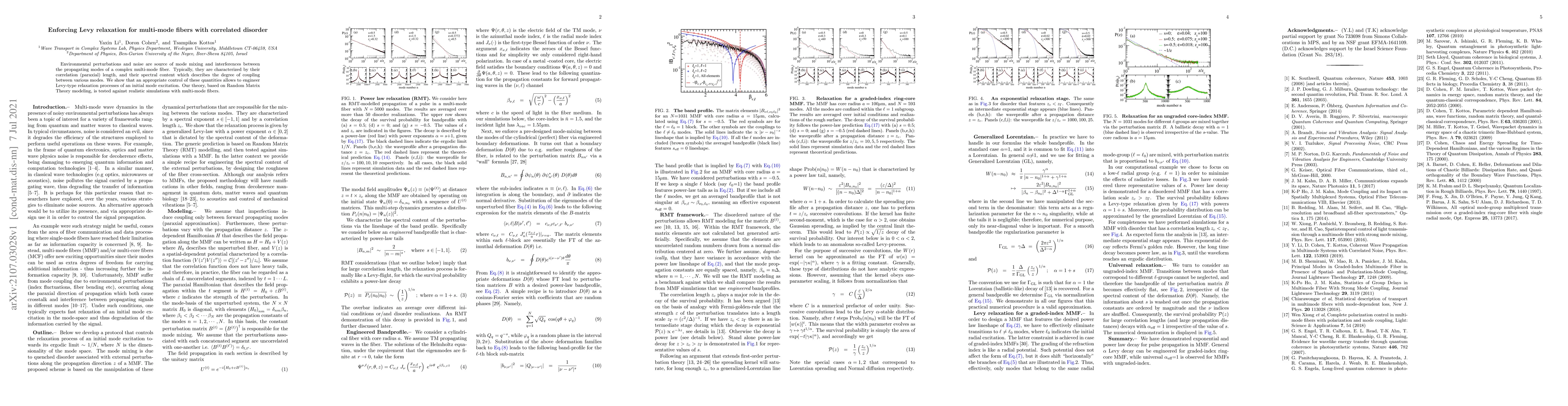 Thumbnail for Enforcing Levy relaxation for multi-mode fibers with correlated disorder