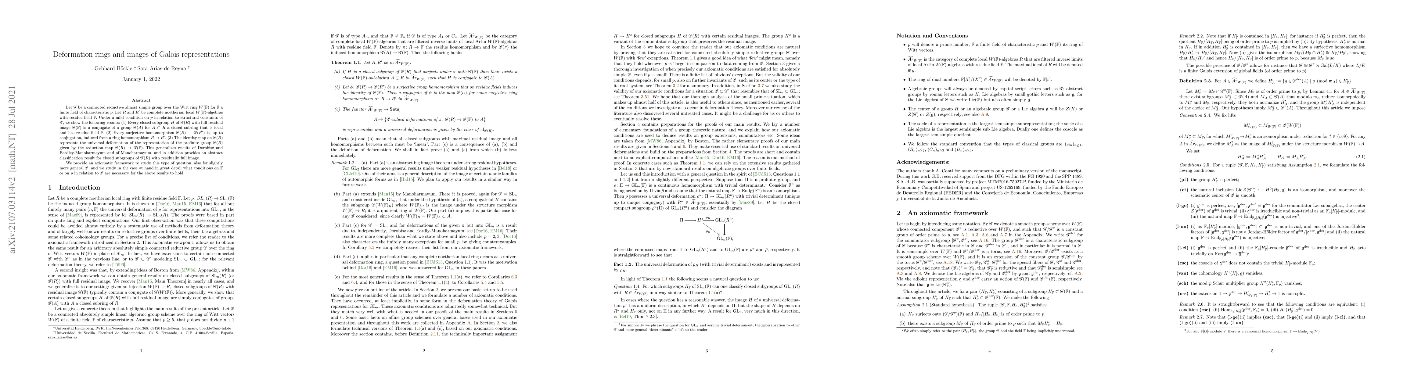 Thumbnail for Deformation rings and images of Galois representations