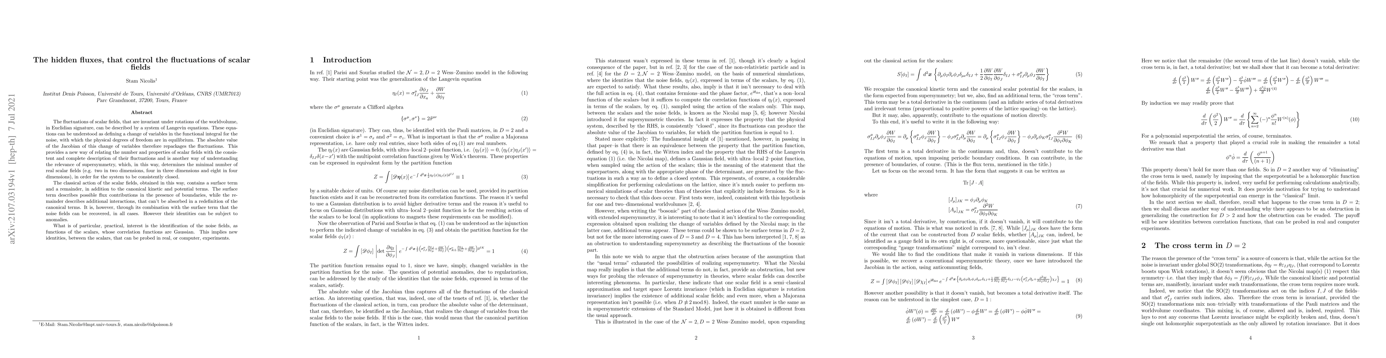 Thumbnail for The hidden fluxes, that control the fluctuations of scalar fields
