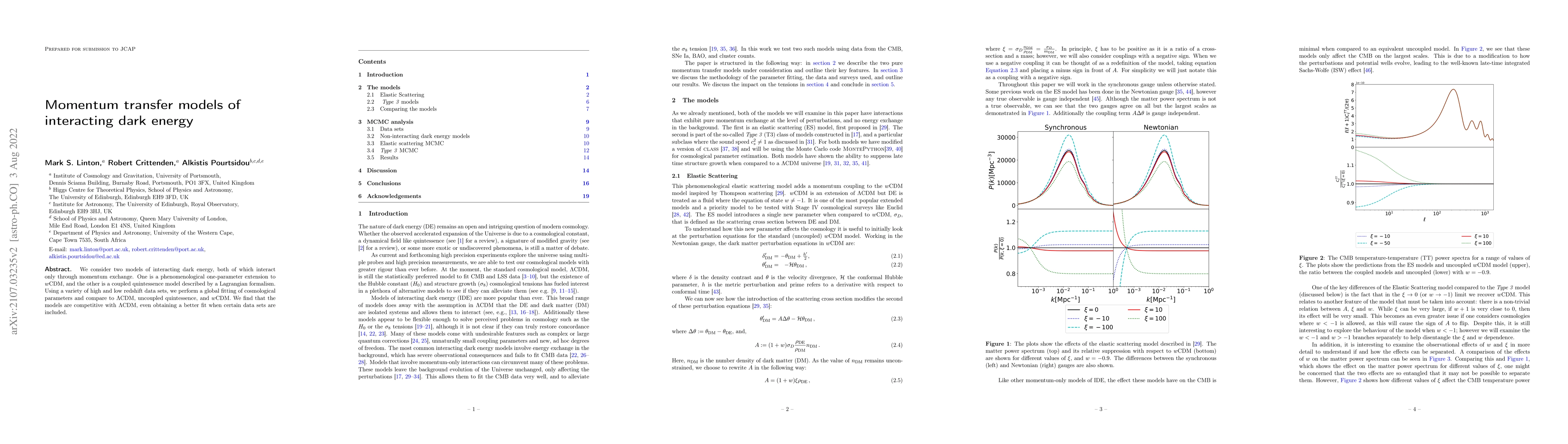 Thumbnail for Momentum transfer models of interacting dark energy