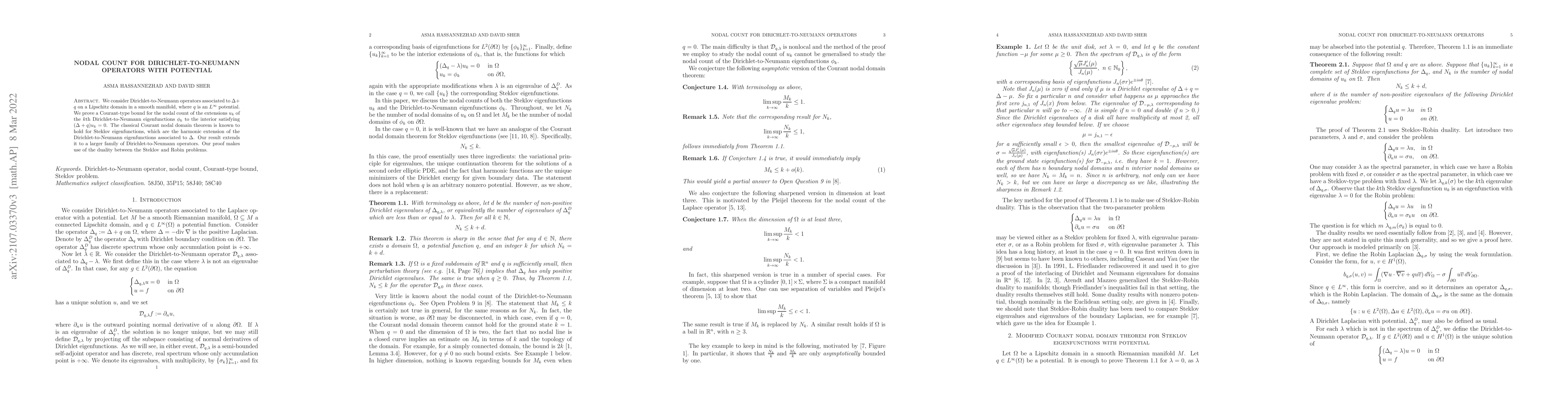 Thumbnail for Nodal count for Dirichlet-to-Neumann operators with potential
