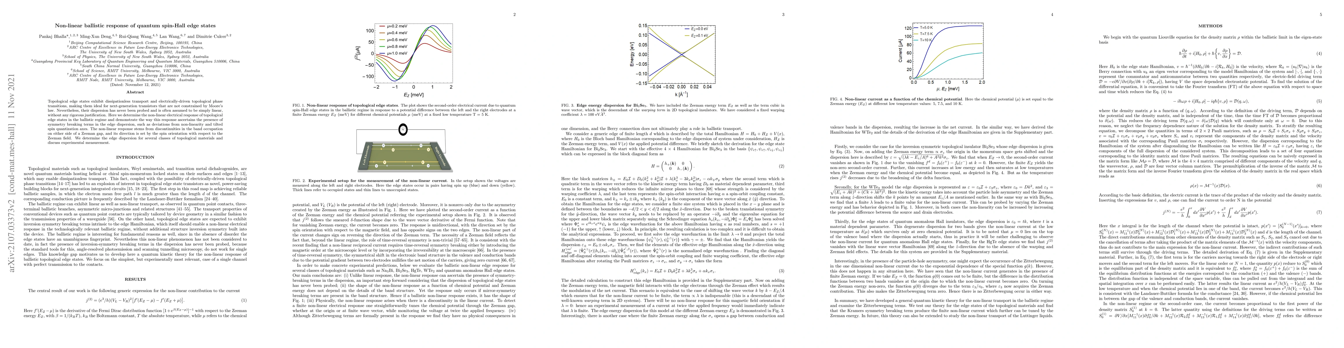 Thumbnail for Non-linear ballistic response of quantum spin-Hall edge states