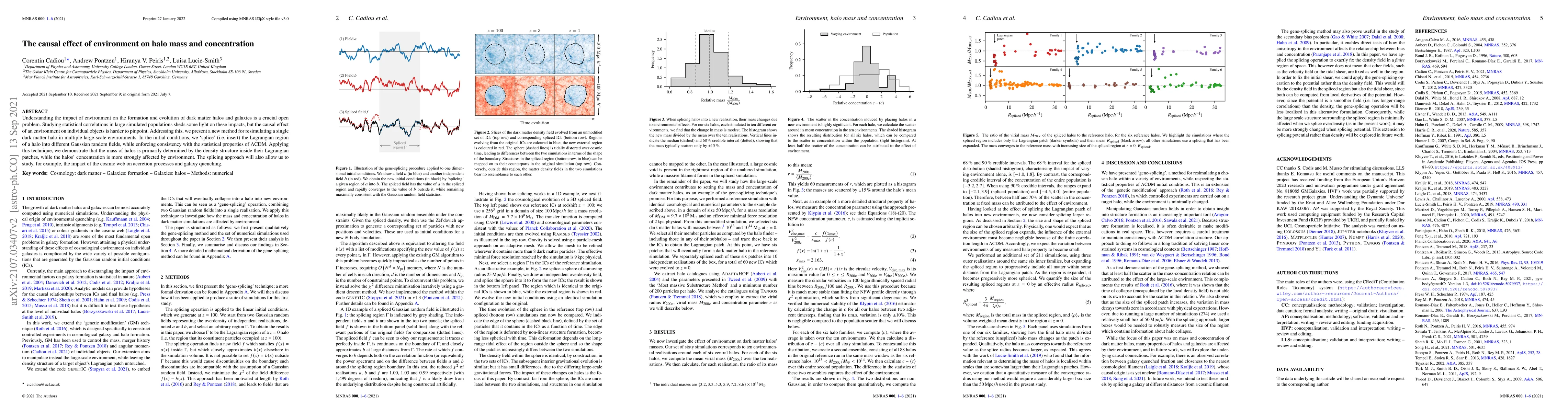 Thumbnail for The causal effect of environment on halo mass and concentration