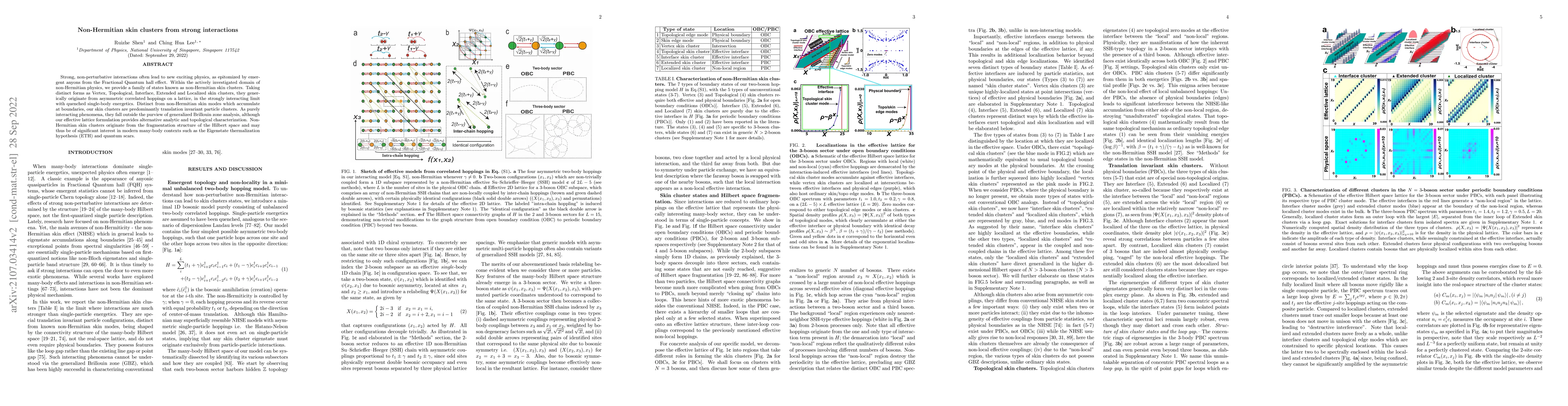 Thumbnail for Non-Hermitian skin clusters from strong interactions