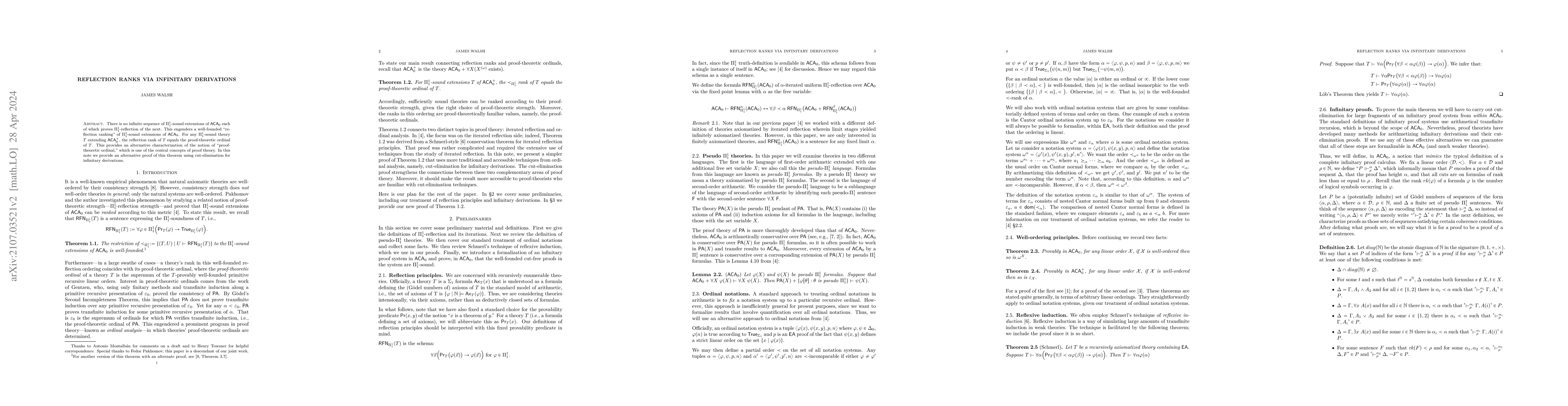 Thumbnail for Reflection ranks via infinitary derivations
