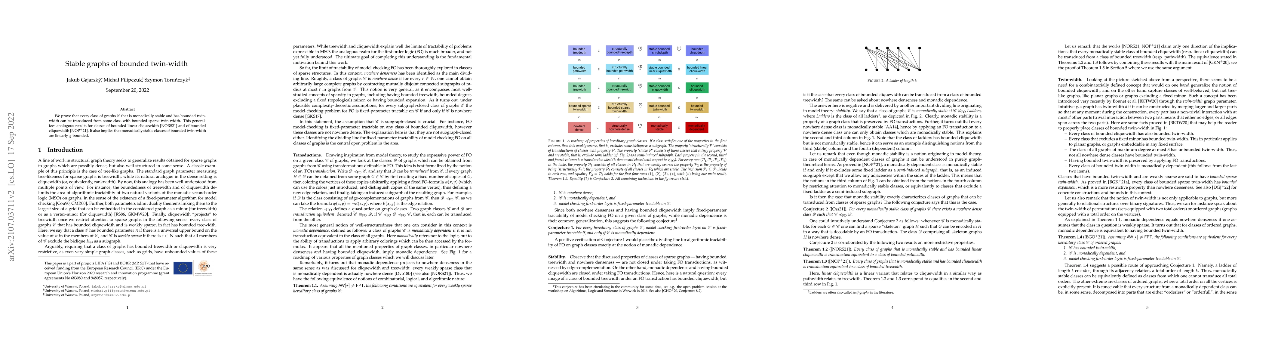 Thumbnail for Stable graphs of bounded twin-width