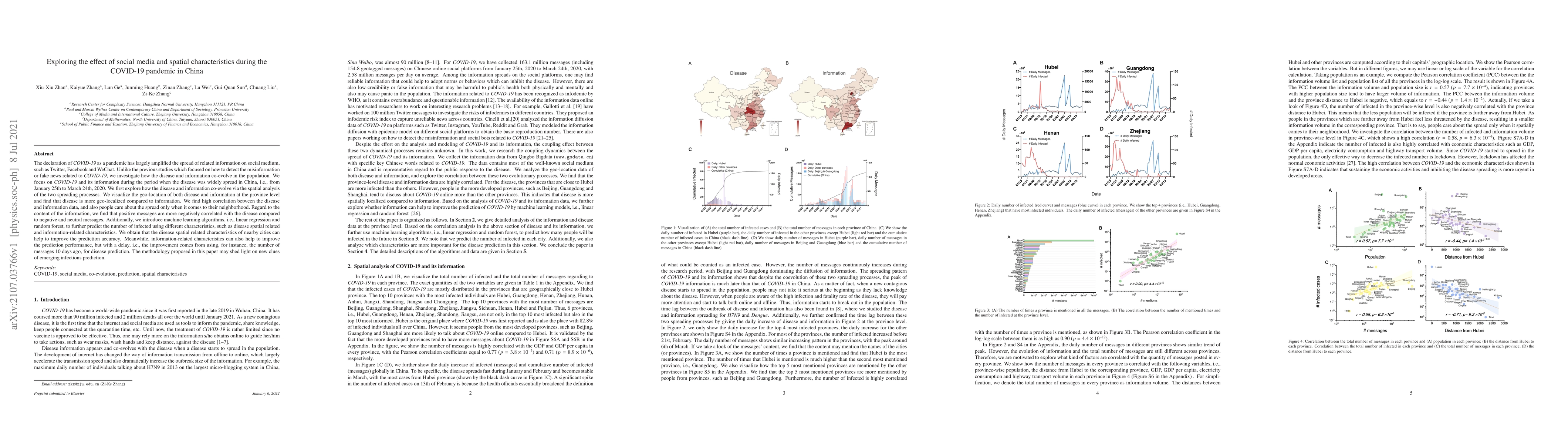 Thumbnail for Exploring the effect of social media and spatial characteristics during
  the COVID-19 pandemic in China