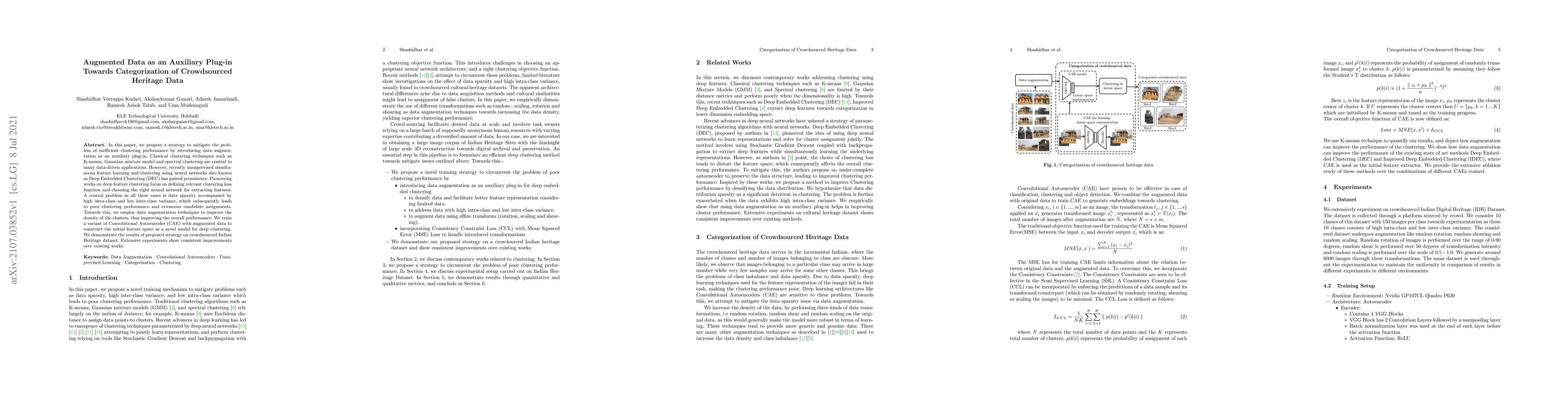 Thumbnail for Augmented Data as an Auxiliary Plug-in Towards Categorization of
  Crowdsourced Heritage Data