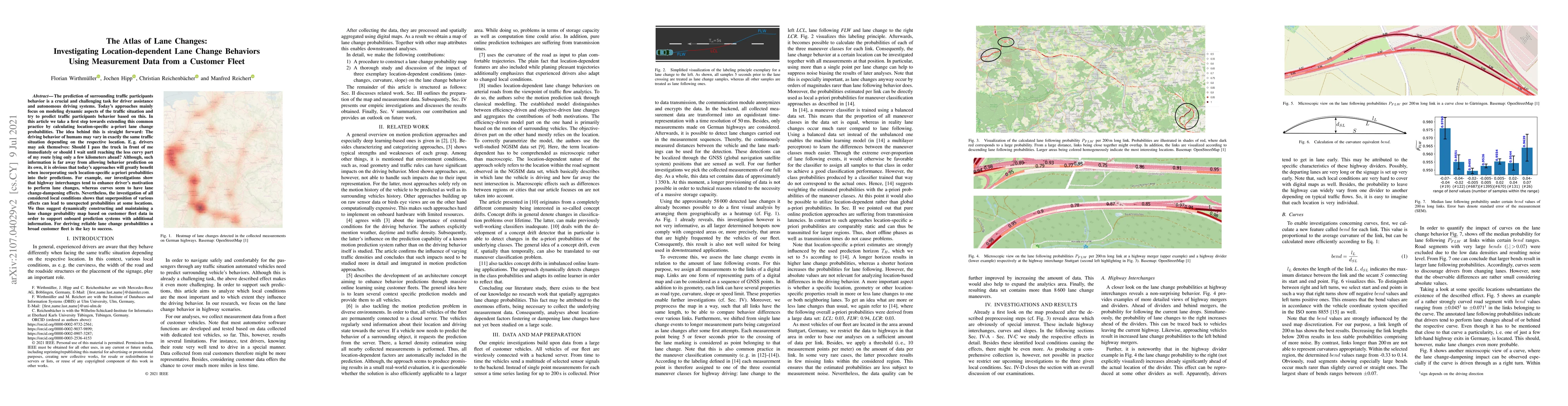 Thumbnail for The Atlas of Lane Changes: Investigating Location-dependent Lane Change
  Behaviors Using Measurement Data from a Customer Fleet