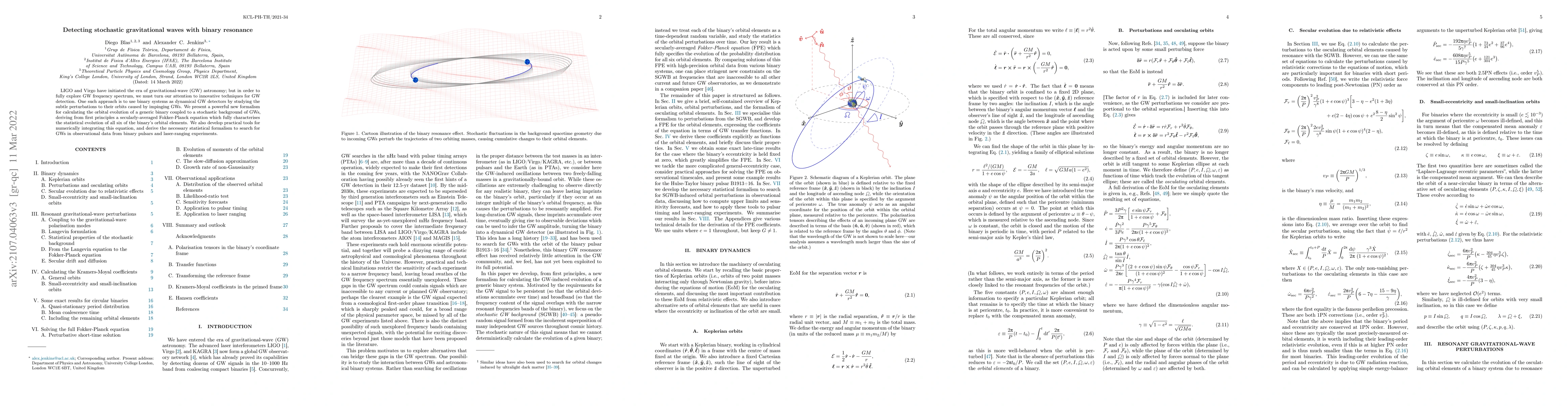 Thumbnail for Detecting stochastic gravitational waves with binary resonance