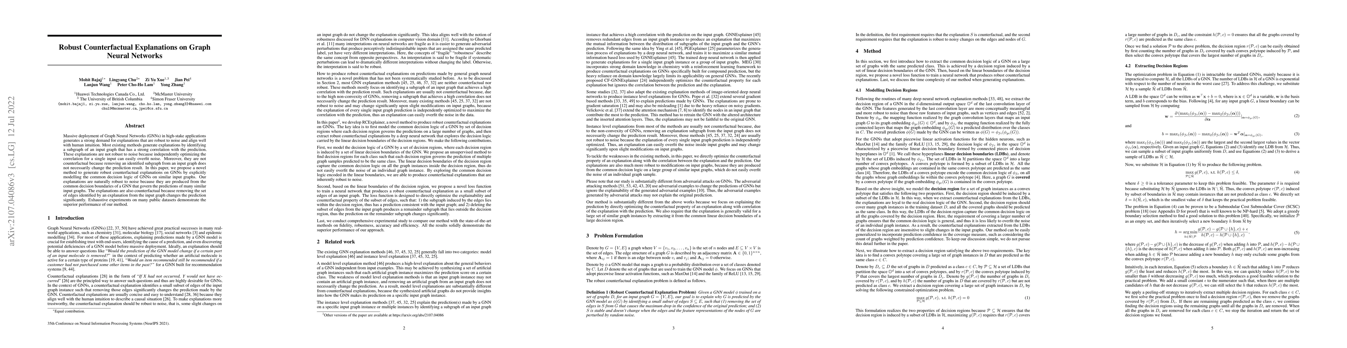 Thumbnail for Robust Counterfactual Explanations on Graph Neural Networks