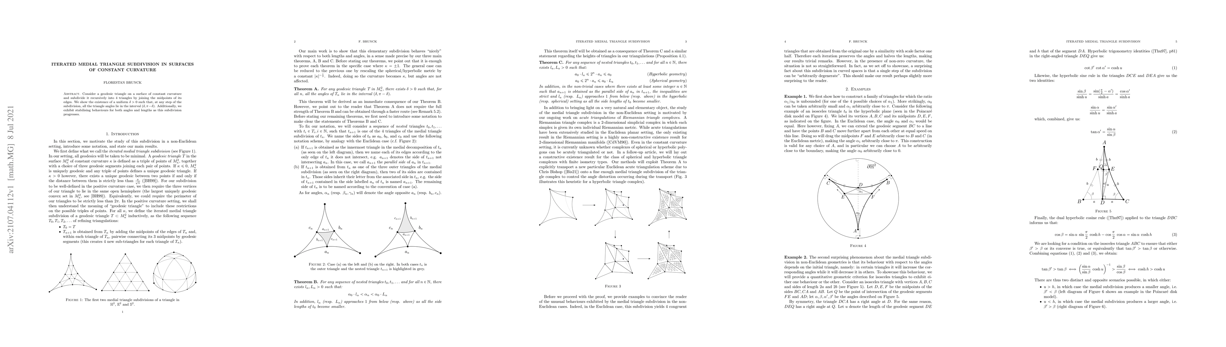 Thumbnail for Iterated Medial Triangle Subdivision in Surfaces of Constant Curvature