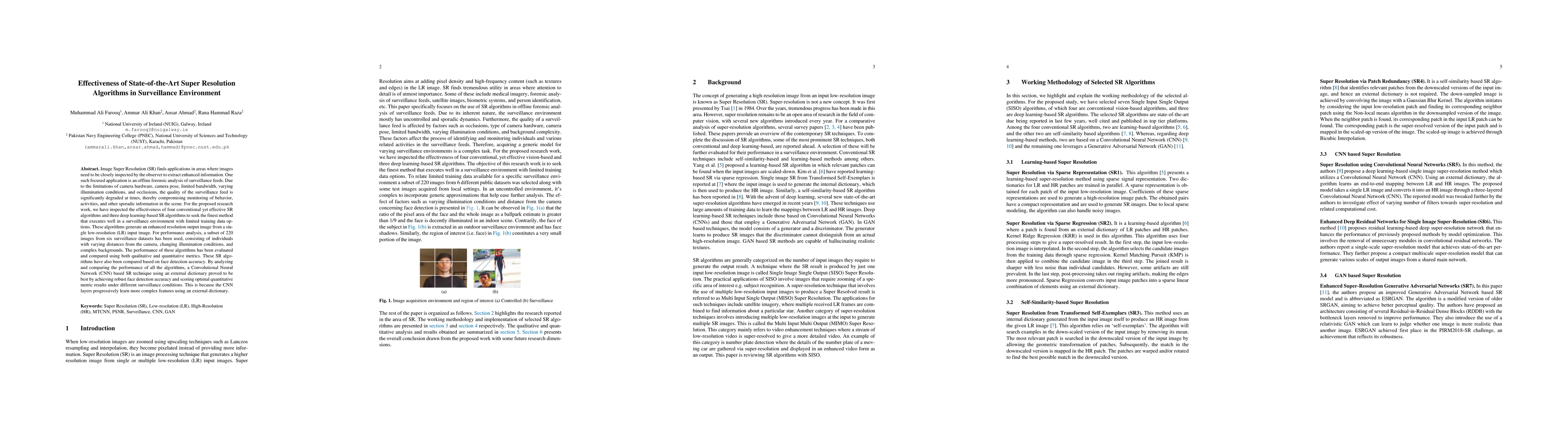 Thumbnail for Effectiveness of State-of-the-Art Super Resolution Algorithms in
  Surveillance Environment